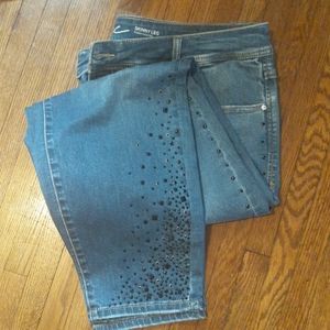 Inc denim black bling